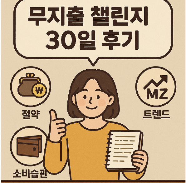 무지출 챌린지 30일 후기 (절약, 소비습관, MZ트렌드)
