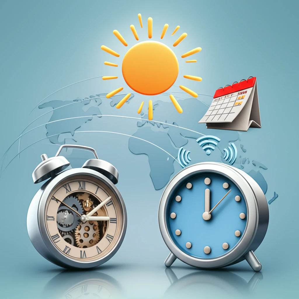 듀얼타임 시계 유형별 조작 순서와 서..