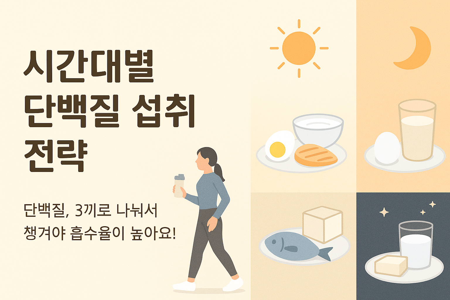 시간대별 단백질 섭취 전략
