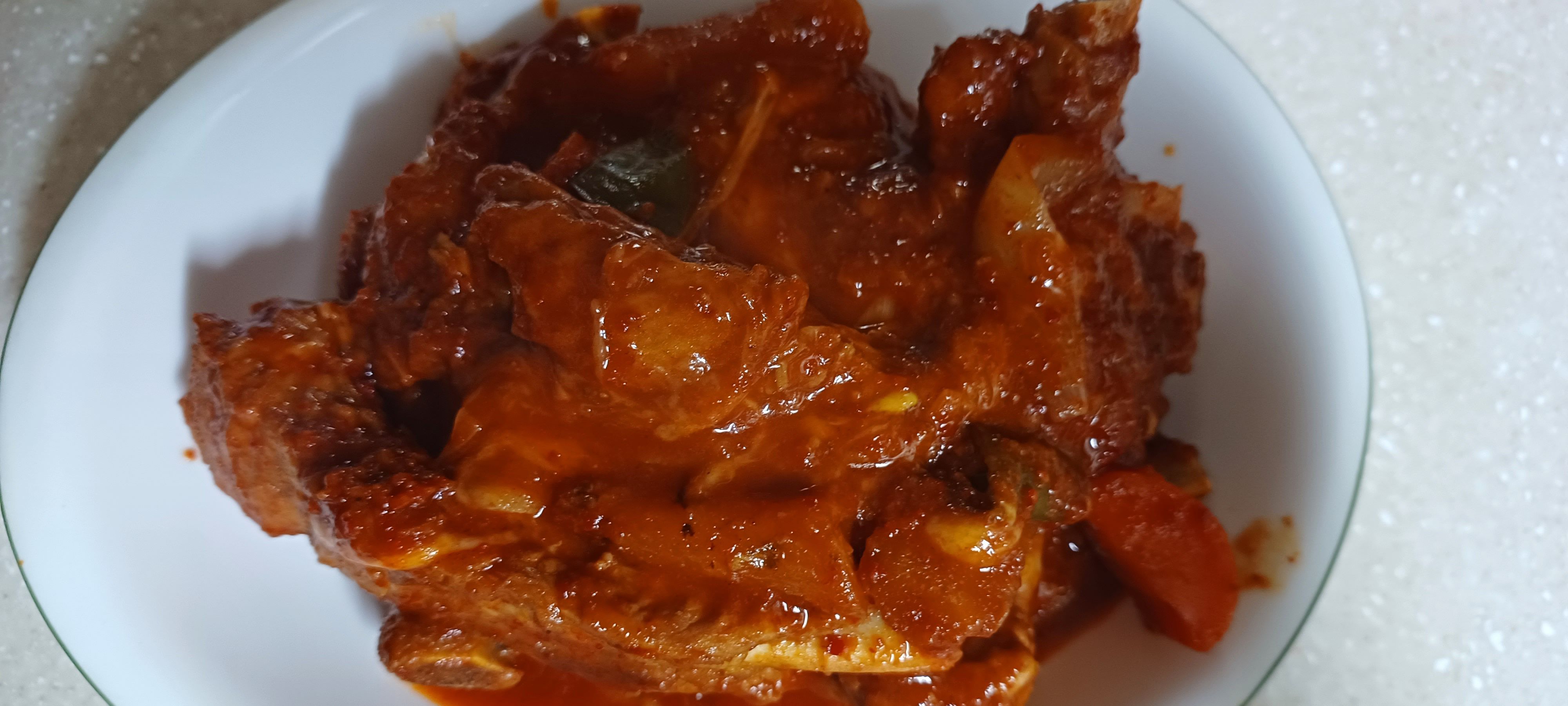 돼지등갈비찜 완성