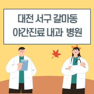 대전 서구 갈마동 야간진료 내과 병원 리스트 (18시 이후 늦게까지하는 병원)