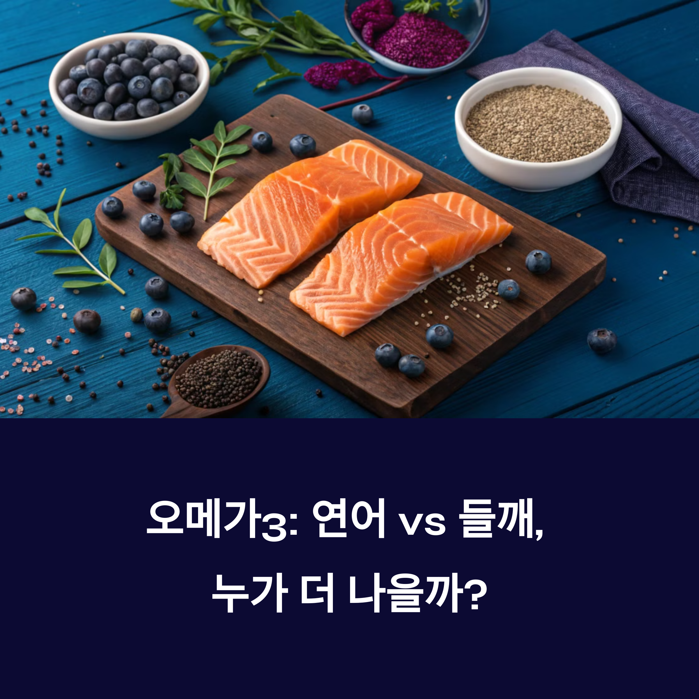 오메가3는 연어보다 들깨? 식물성 오메가3가 몸에 더 좋은 이유