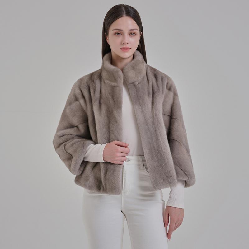 차이나 숏 밍크코트 모피 자켓 퍼 6 color