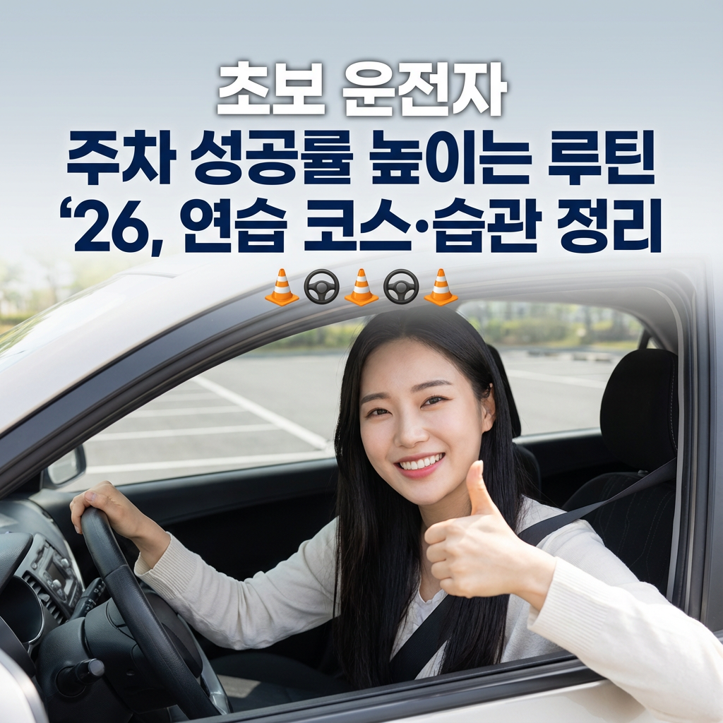 초보 운전자 주차 성공률 높이는 루틴 &rsquo;26 ｜ 연습 코스&middot;습관 정리
