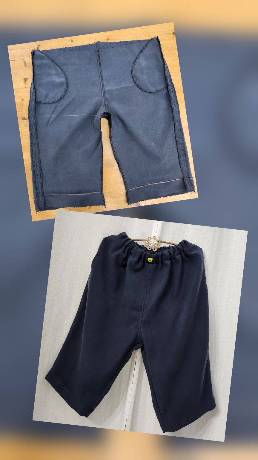 👖 주머니 있는 9부 아기 바지 만들기