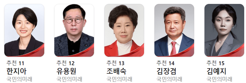 비례대표-정당-후보자-명단