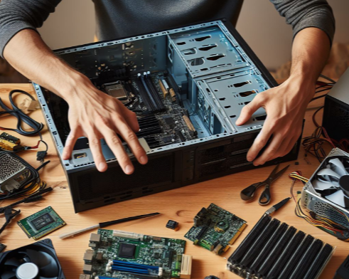 부품 다시 끼워보기