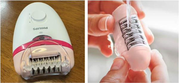 모근제거기의 헤드 물 세척