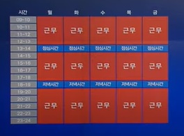 주69시간-가정-근무표입니다