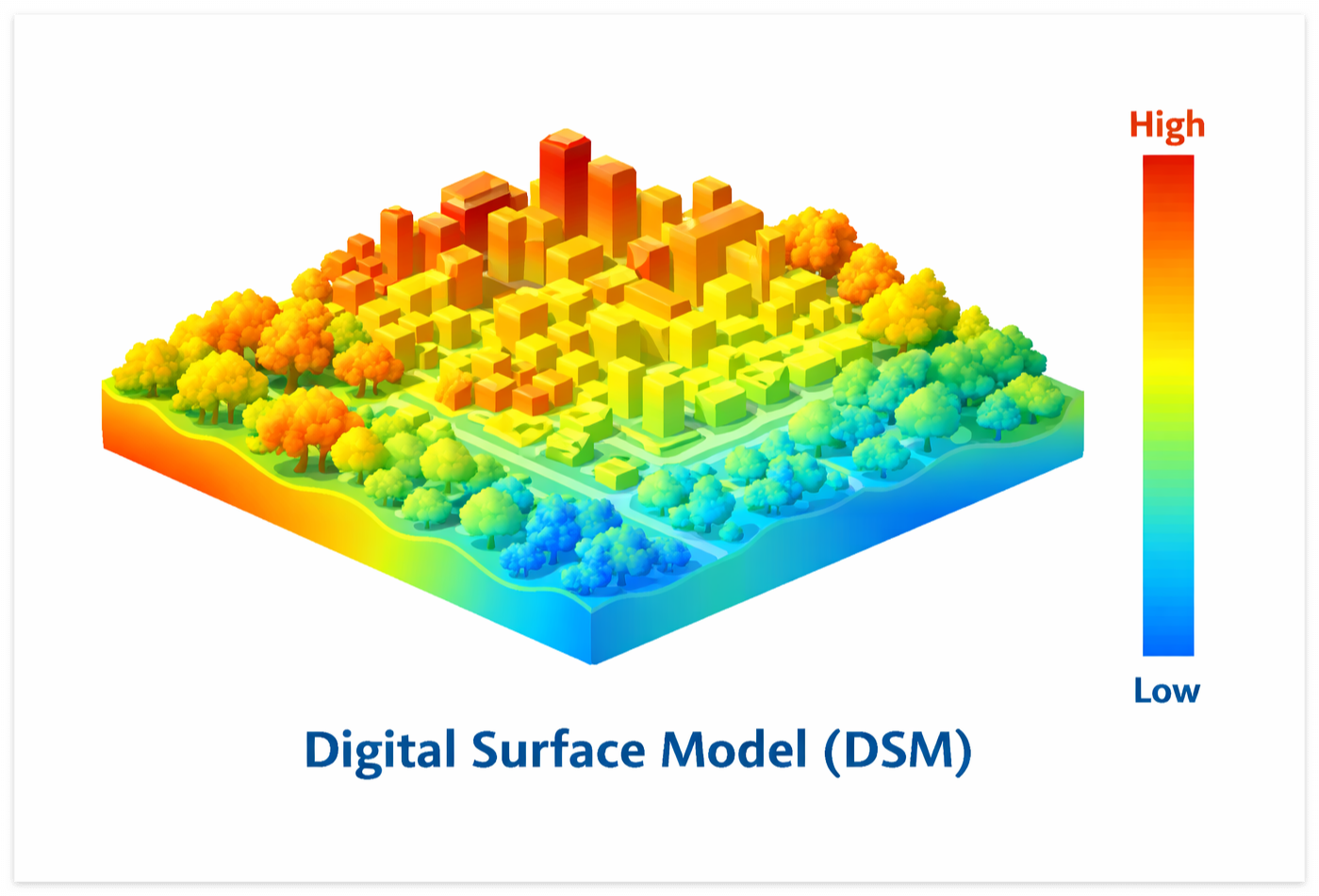 DSM(Digital Surface Model) 3D 표면 모델 시각화