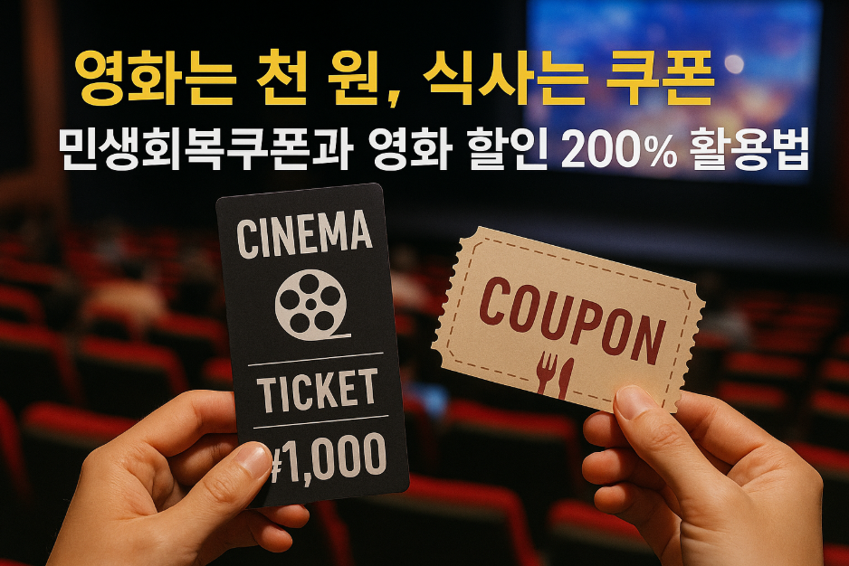 영화는 천 원, 식사는 쿠폰!
