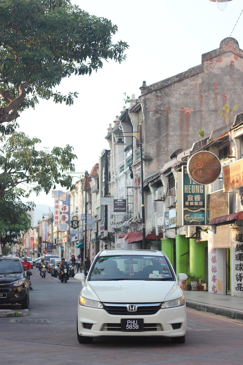 말레이시아 페낭 길거리