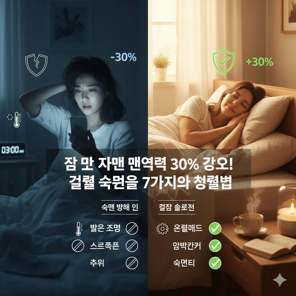 겨울 숙면을 망치는 7가지와 해결법
