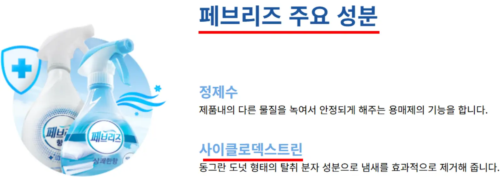 페브리즈-성분-사이클로덱스트린