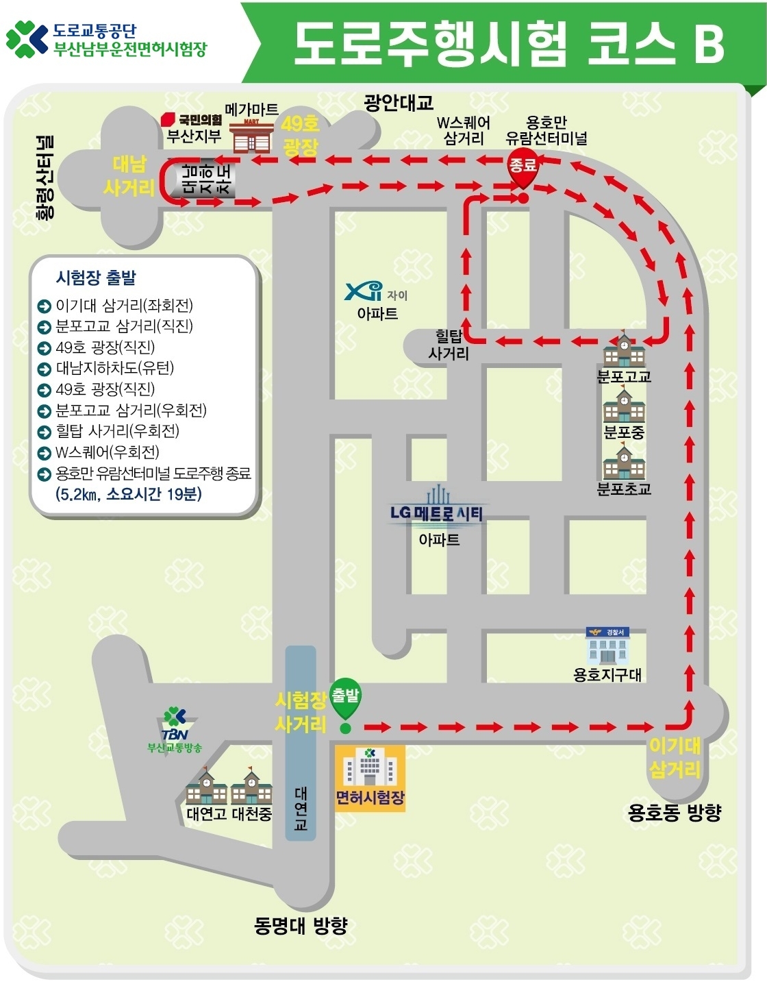 부산남부-운전면허시험장-도로주행-코스-및-예약하기