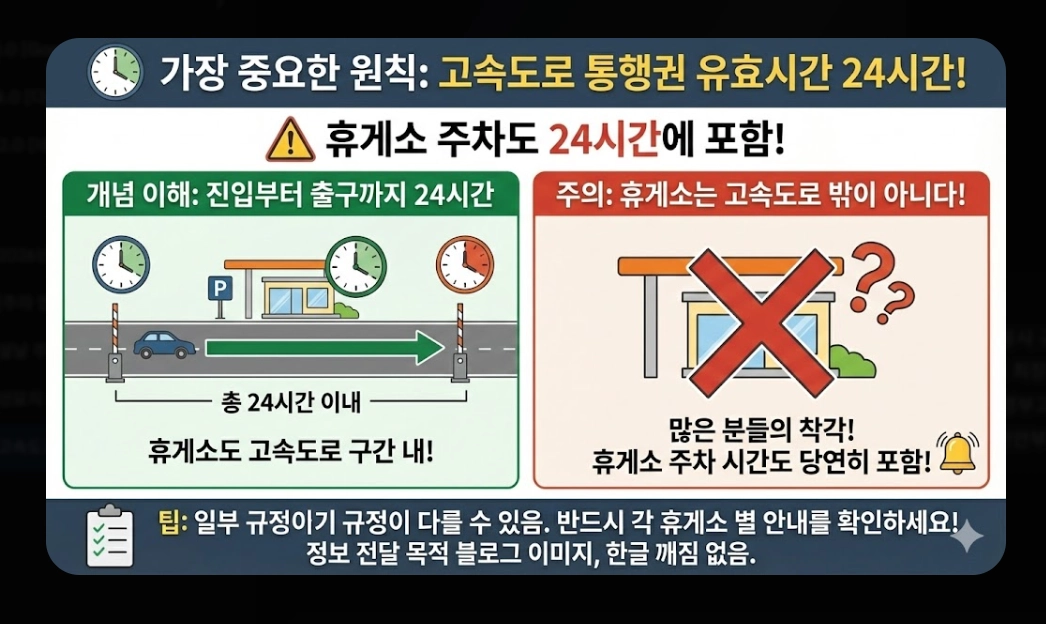 고속도로 휴게소 주차(2026년, 기본 규정, 안내 시스템)(+ 개방형 휴게소)
