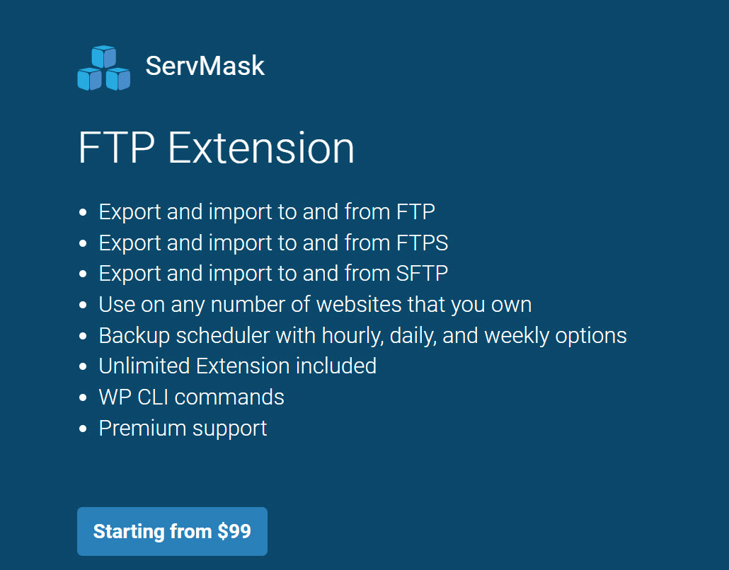 워드프레스 All-in-One WP Migration 플러그인 최대 업로드 파일 크기 제한 - FTP 익스텐션 확장 기능