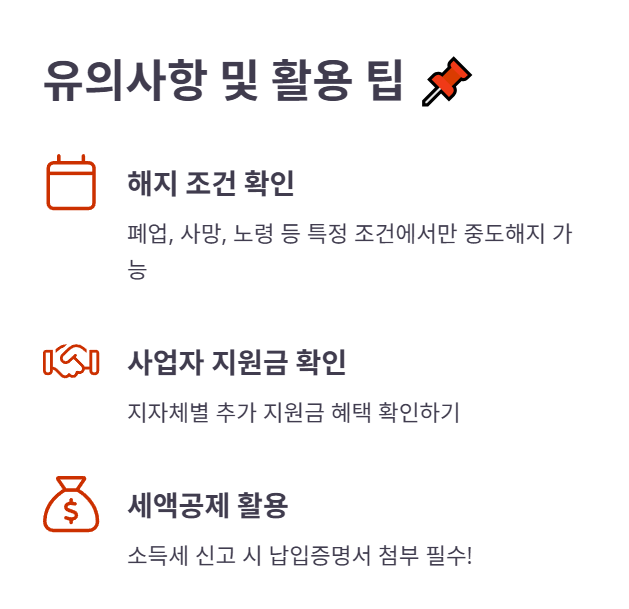 유의사항 및 활용 팁