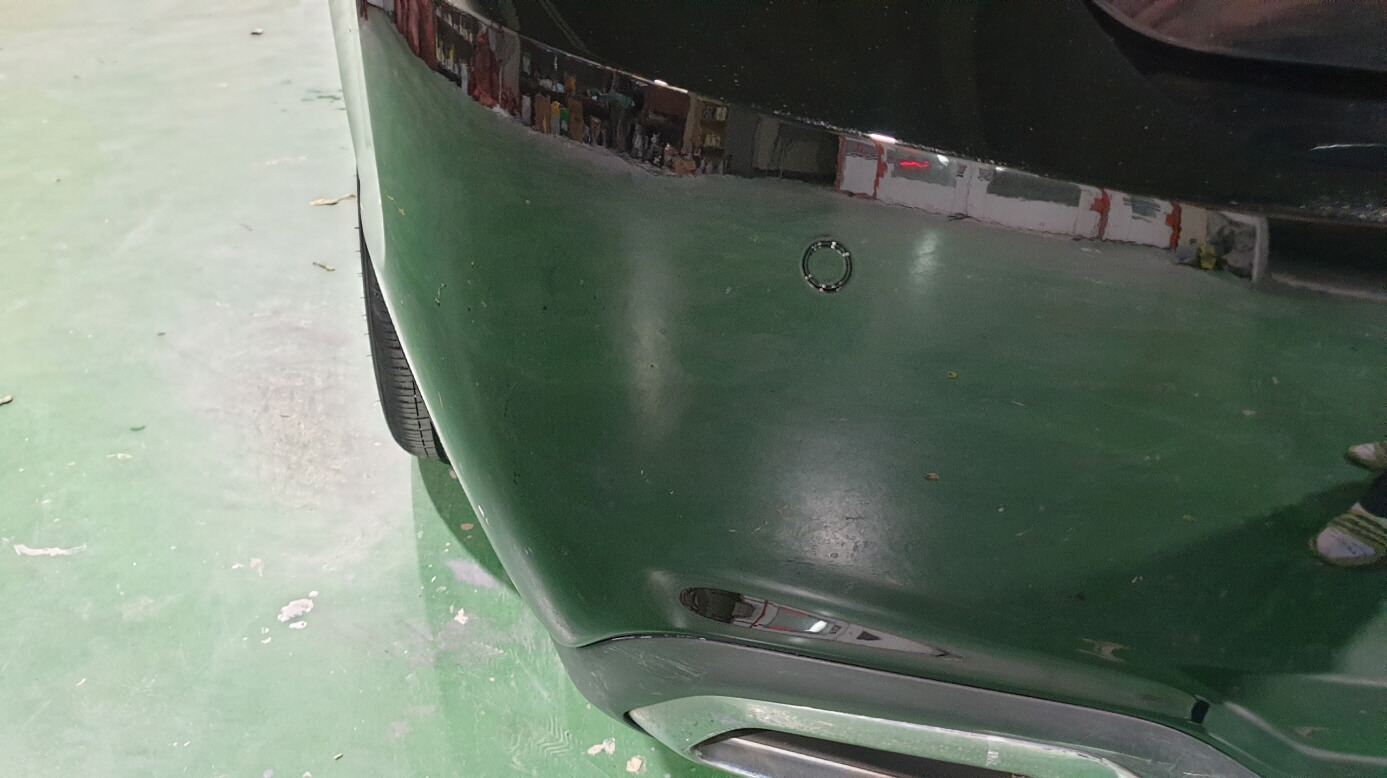 뒤 범퍼 작업 완료 인천 판금도색 - 뒤 범퍼 작업 완료