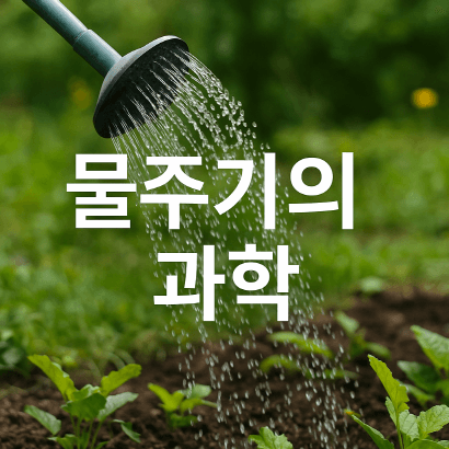 [정원가꾸기_실전편] 물주기의 과학 : 식물별로 다른 관수 패턴