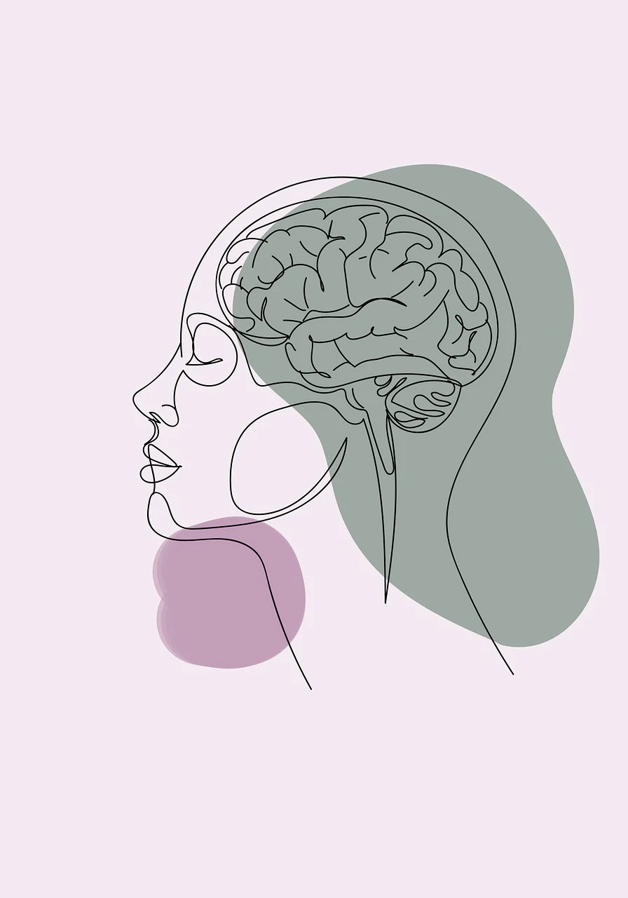 생각이 폭주할 때 머릿속 인지 과부하 상태를 표현한 심리 루틴 이미지