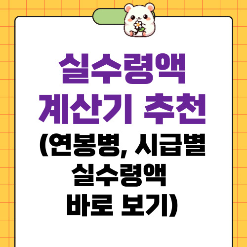 실수령액 계산기