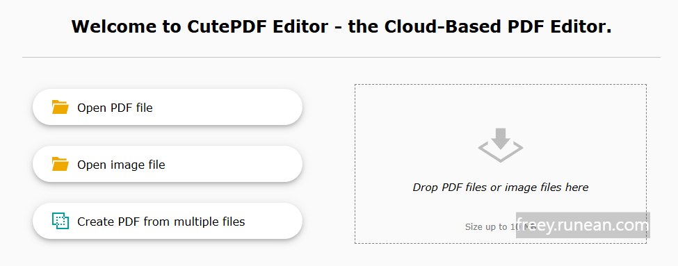 큐트PDF 에디터(CutePDF Editor) 웹 기반 서비스