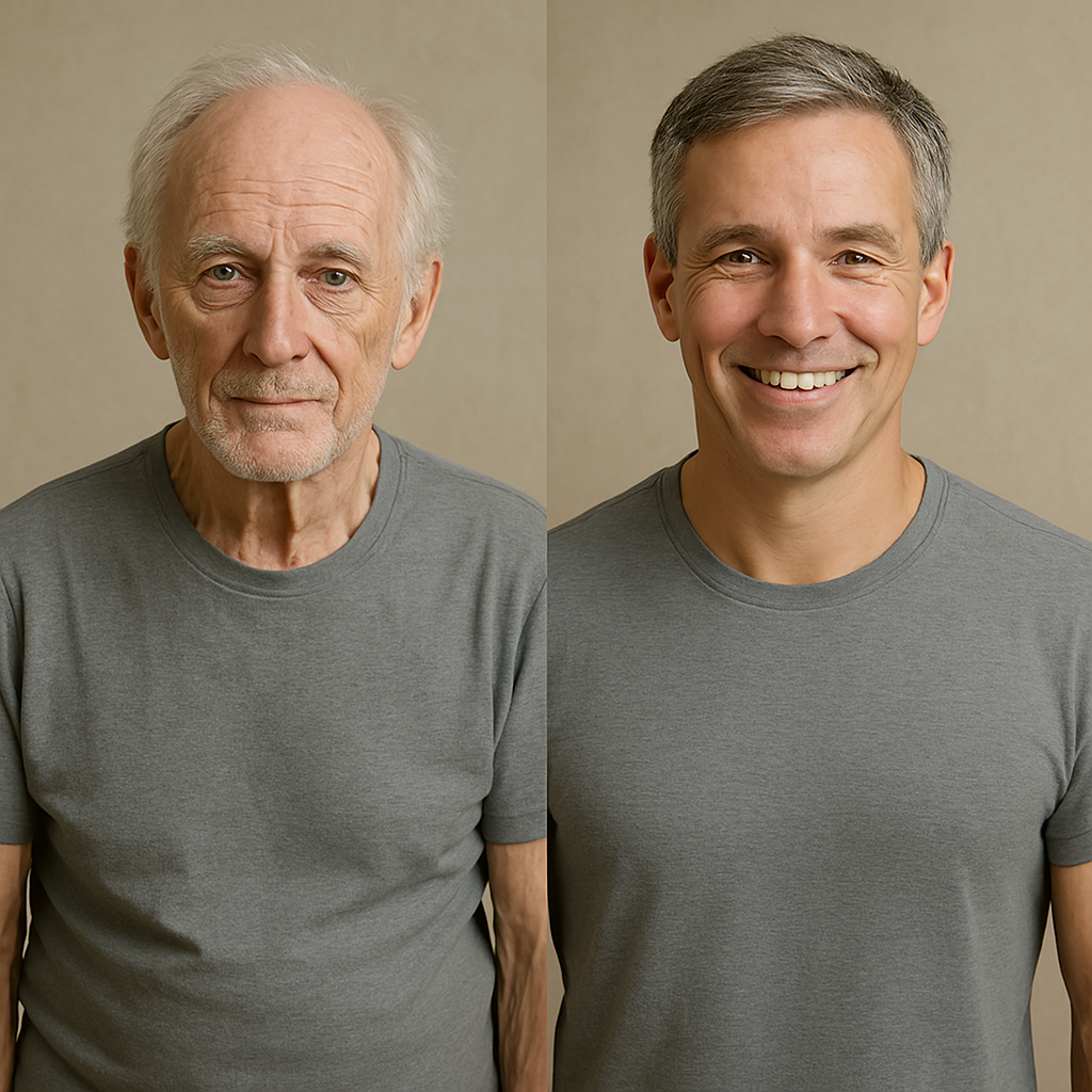 노인 노화 방지 관련 사진