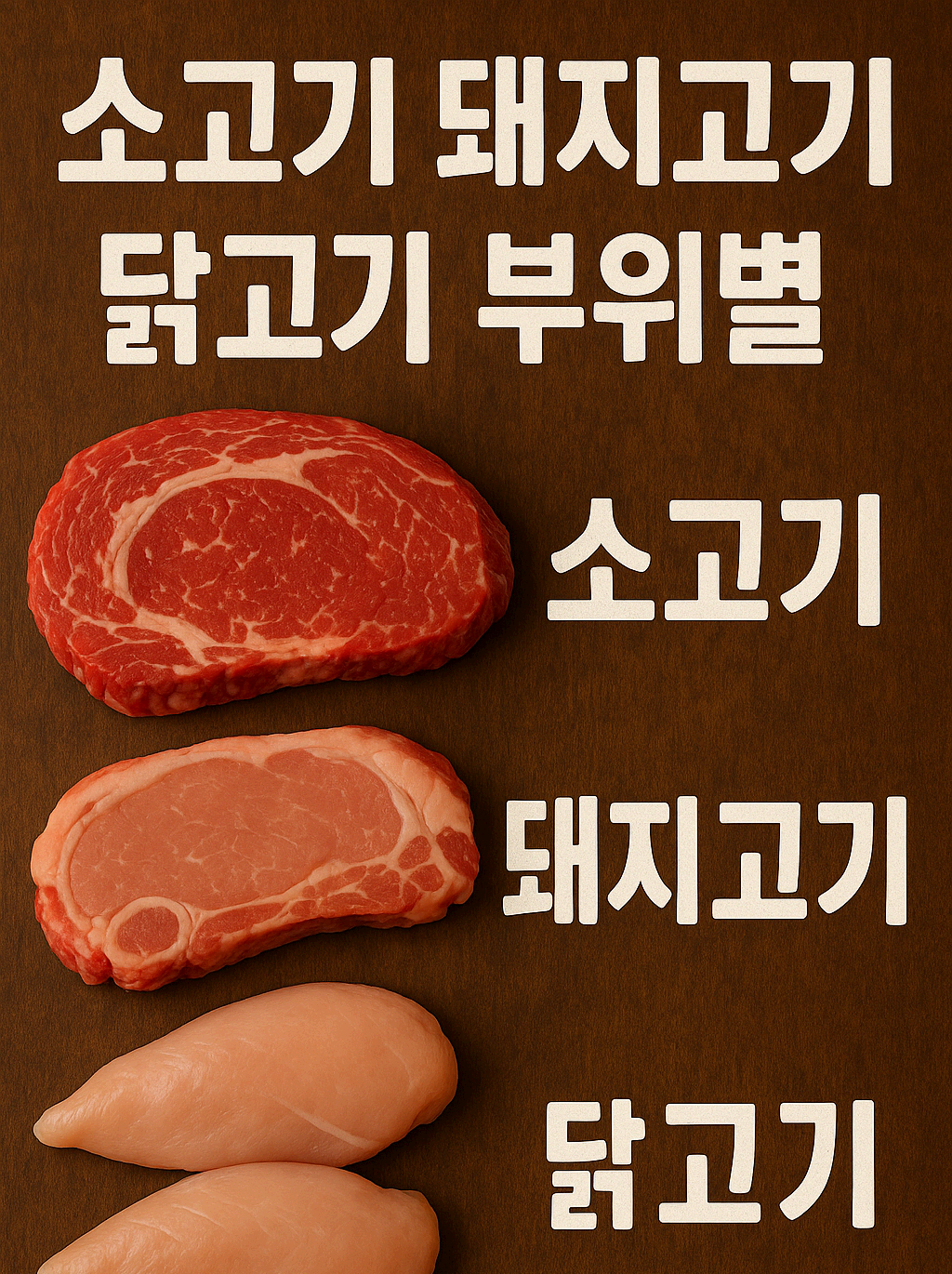 🧊 고기 냉동 보관법 몰랐다면 지금 손해보고 있습니다
(소&middot;돼지&middot;닭 고기 부위별 정리 가이드)
안녕하세요.
오늘은 진짜 돈 되는 실생활 정보를 알려드릴게요.
고기 보관법, 그냥 냉동실에 넣으면 끝이라고 생각하셨죠?

잘못된 보관 = 돈 낭비 + 음식물 쓰레기 + 식중독 위험

제가 직접 고기를 사서 쟁여두며 실험해본 결과,
&ldquo;보관 방식만 바꿨을 뿐인데 고기 맛과 상태가 완전 달라졌습니다.&rdquo;
이번 글에서는 소고기, 돼지고기, 닭고기를 종류별&middot;부위별로 어떻게 보관해야 하는지 완전히 정리해드립니다.




🥩 소고기 보관법
✅ 부위별 팁
부위보관 팁
안심/등심	1~2일 내 소비 시 냉장 / 장기보관 시 진공포장 후 냉동
양지/사태	국거리용은 1회분씩 소분 후 냉동
부채살/살치살	스테이크용은 지퍼백에 공기 빼고 냉동
우둔/홍두깨	장조림용은 얇게 썰어 소분, 냉동
💡 주의사항: 냉장 보관 시 키친타월로 핏물 제거 후 랩핑 &rarr; 냉장고 최하단 보관 (0~2℃)

🐖 돼지고기 보관법
부위보관 팁
목살/삼겹살	기름기 많아 냉동 시 산패 우려 &rarr; 진공포장 추천
앞다리/뒷다리	1회분씩 랩+지퍼백 2중 포장 후 냉동
갈비/항정살	두꺼운 부위는 칼집 내고 냉동하면 해동 속도 &uarr;
🎯 TIP: 돼지고기는 공기에 닿으면 변색/변질 속도 빠름 &rarr; 랩핑은 꼭 공기 차단되도록

🍗 닭고기 보관법
부위보관 팁
닭가슴살	찢어 익혀서 냉동하면 샐러드용으로 바로 사용 가능
닭다리/날개	2~3개씩 포션 나눠 냉동 &rarr; 해동 후 바로 조리
통닭	해체 후 보관 &rarr; 통째 냉동은 비효율적이고 해동 불균일
🚫 주의사항: 생닭은 반드시 냉장 1일 이내 소비 or 냉동 전환 필수 (실온 보관 절대 금지)

🧠 고기 보관 핵심 꿀팁 총정리
❄ 냉장 최대 2일 / 냉동 최대 6개월 (하지만 신선도는 1~3개월 내 소비 권장)
🧼 핏물 제거 &rarr; 랩 &rarr; 지퍼백 or 진공포장 &rarr; 날짜 표기 필수
📦 같은 고기라도 부위별 보관법 다름! 스테이크 vs 국거리 vs 볶음용 구분
🚫 해동 후 재냉동 금지 (맛 손실 + 세균 증가)
📅 해동은 냉장 해동 8시간 이상 또는 찬물 담금 방식으로 서서히 진행


🎯 마무리 한마디
요즘 장 보기도 힘든데, 고기 잘못 보관해서 상해버리면 손해가 이만저만 아니죠.
이제는 **&ldquo;보관이 곧 절약&rdquo;**인 시대입니다.

고기 오래, 맛있게, 안전하게 먹는 보관법 &mdash;
이 글만 저장해두면 앞으로 걱정 끝입니다.

👉 [진공포장기 + 고기보관 용기 보러가기]