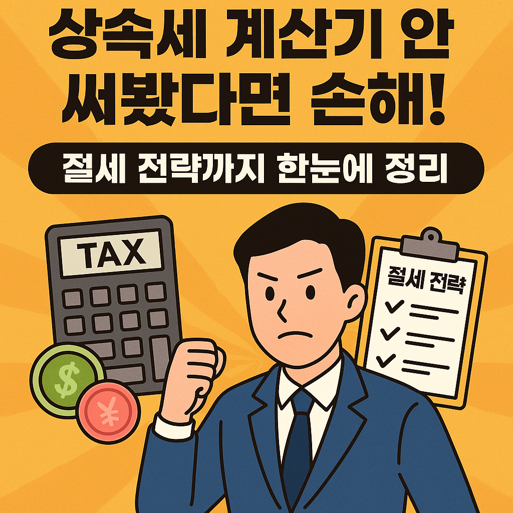 상속세 계산기 안 써봤다면 손해! 절세 전략까지 한눈에 정리