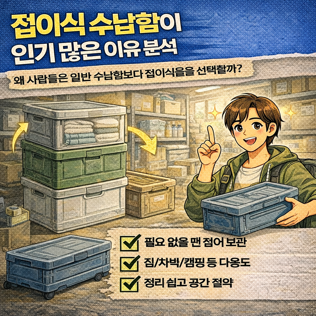 접이식 수납함이 인기 많은 이유 분석