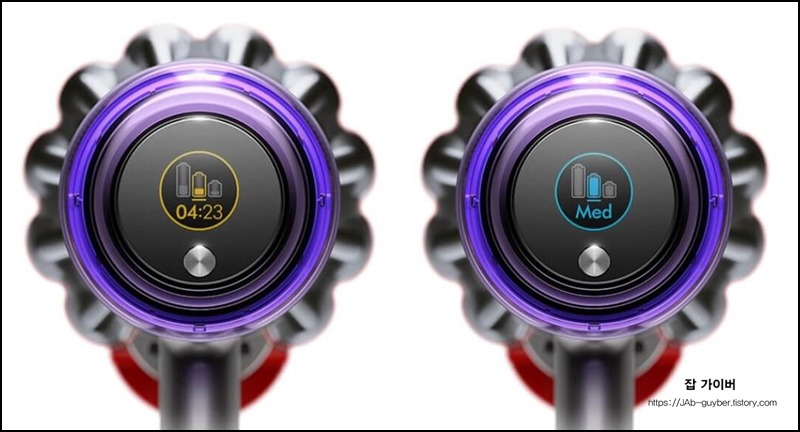 다이슨 V11 애니멀과 토크 드라이브 구성 비교 이미지