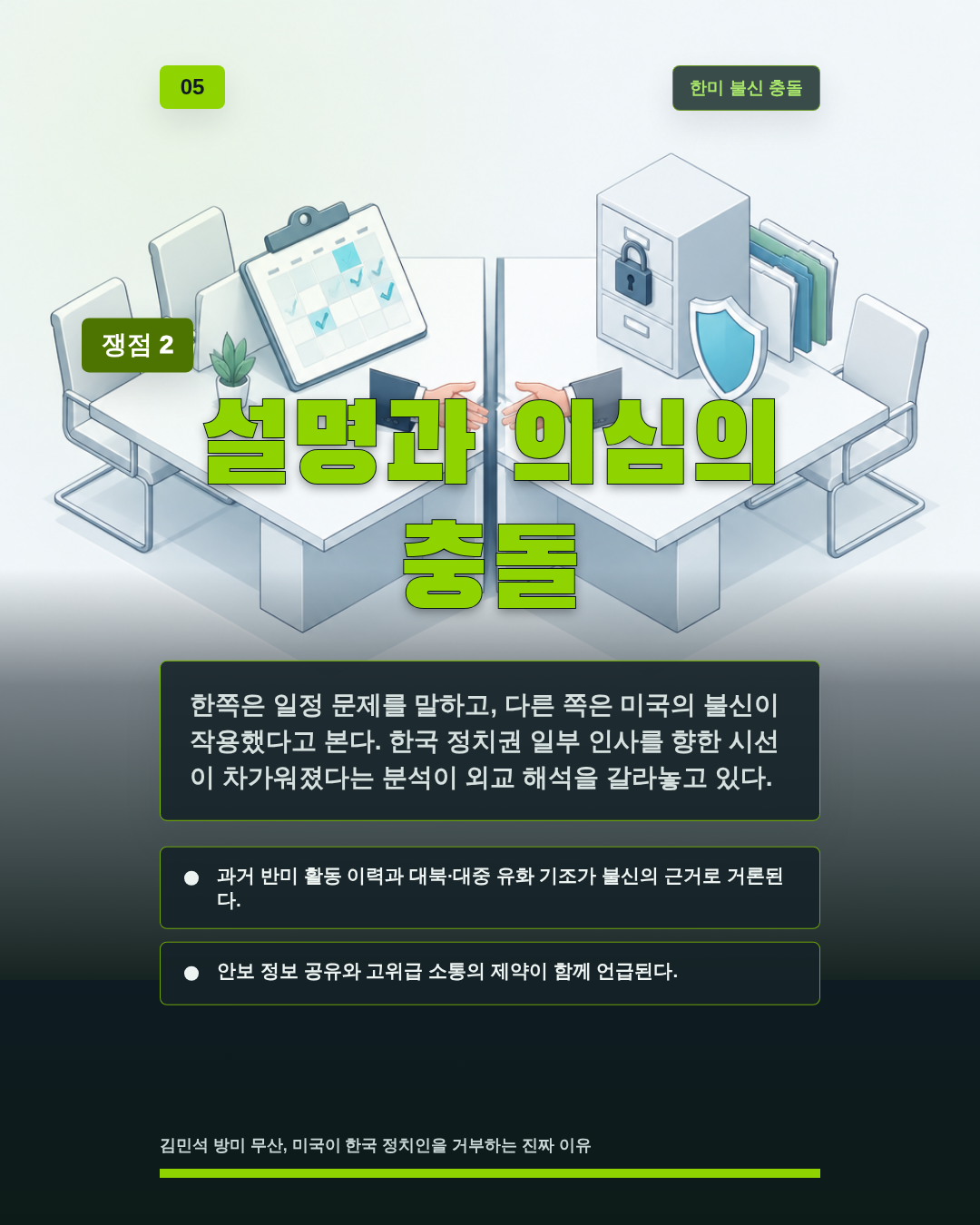 설명과 의심의 충돌