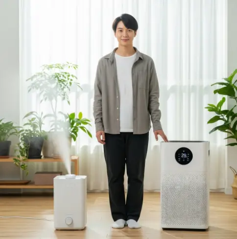 가습기 공기청정기 같이틀면