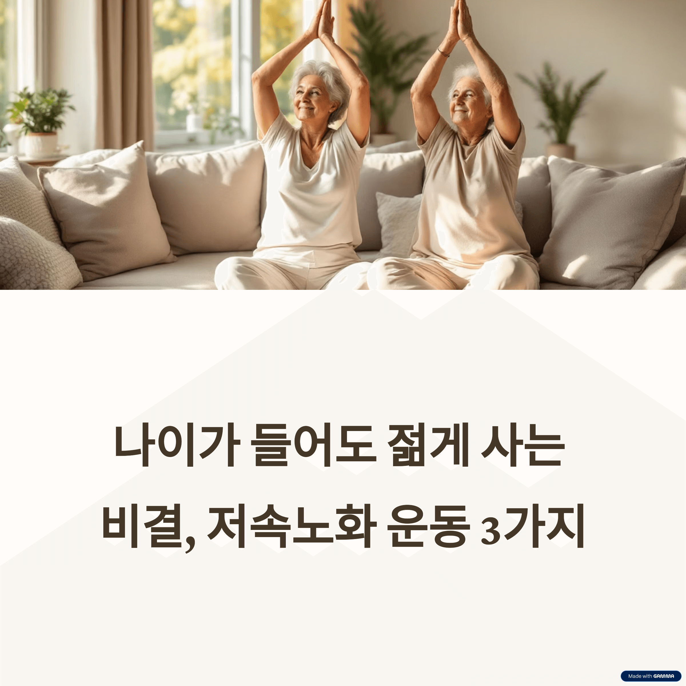 일상에서 쉽게 실천하는 저속노화 운동 3가지와 실천법