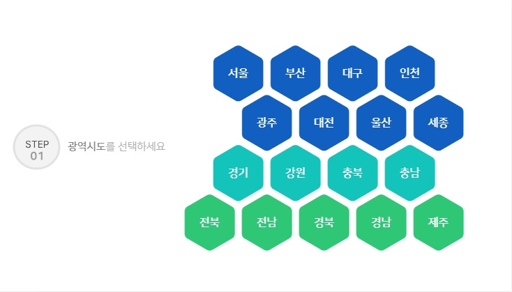 민방위 지역선택
