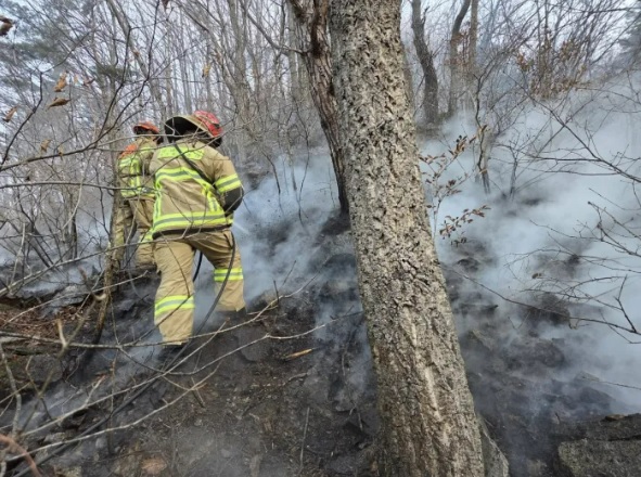 경남 함양 산불 진화율