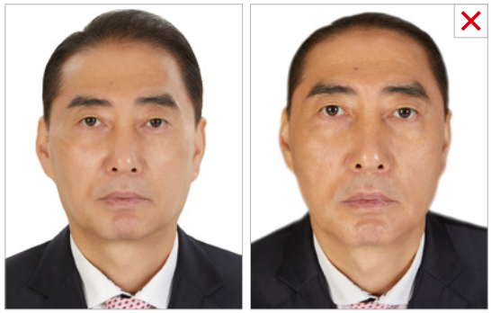 여권사진 샘플