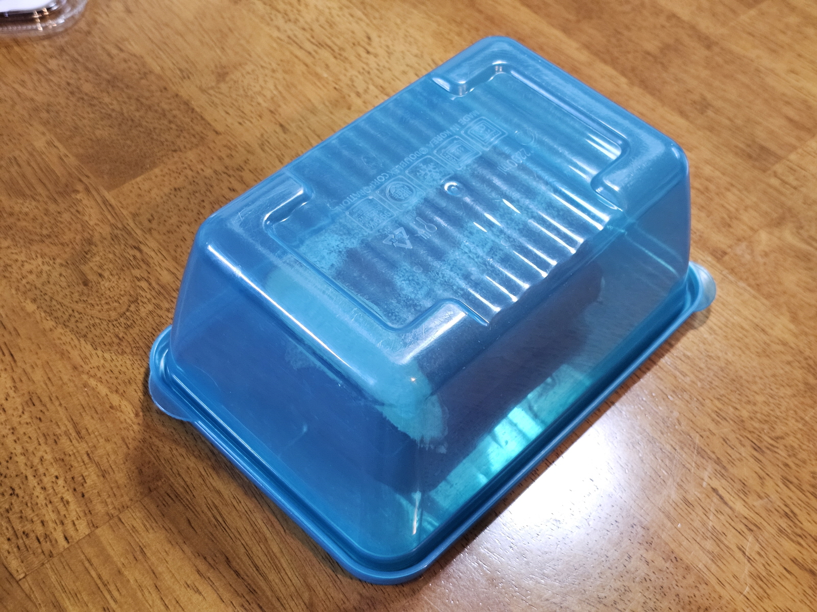 냉동실 들어가기 전 케이스에 넣은 모습