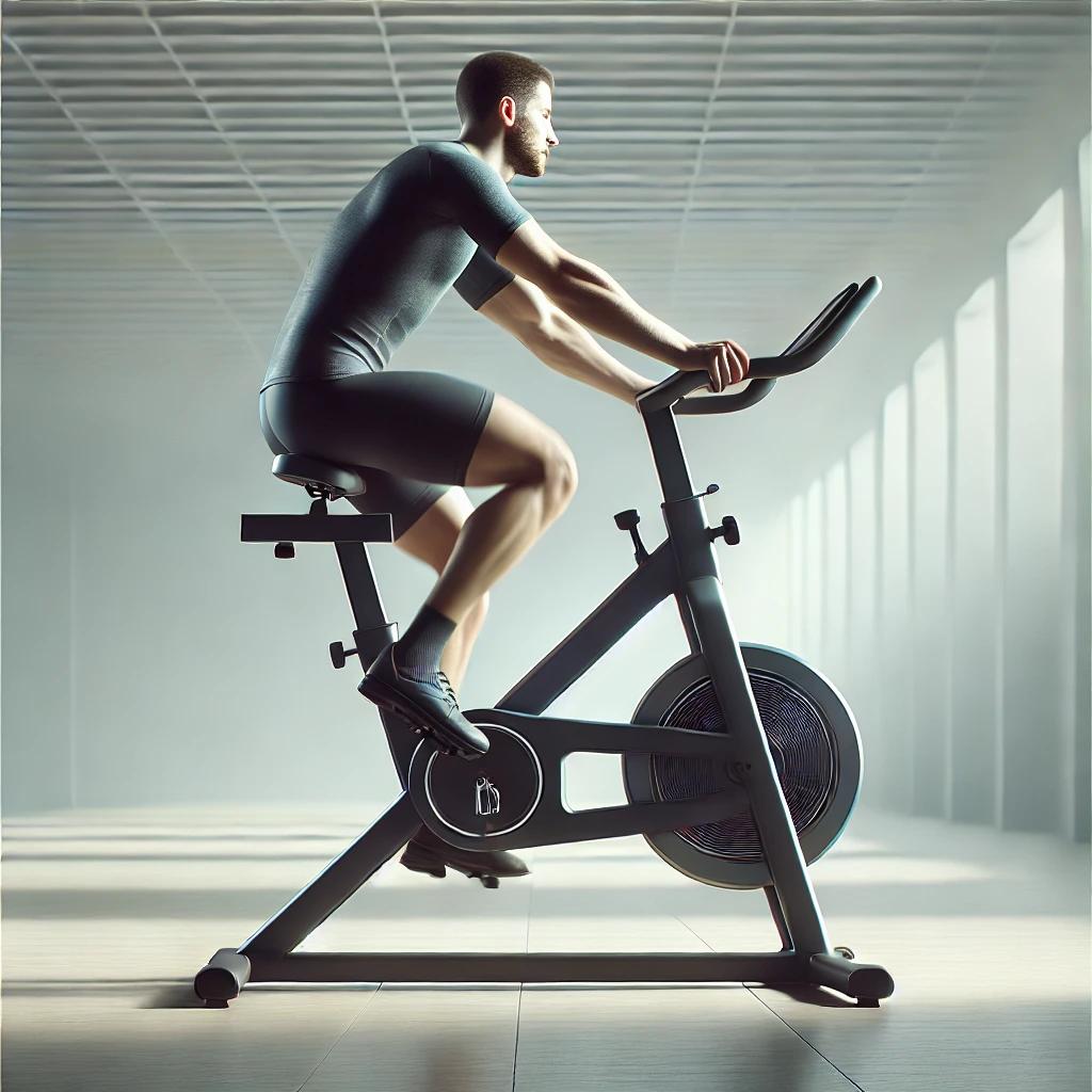 실내 자전거 바른 자세