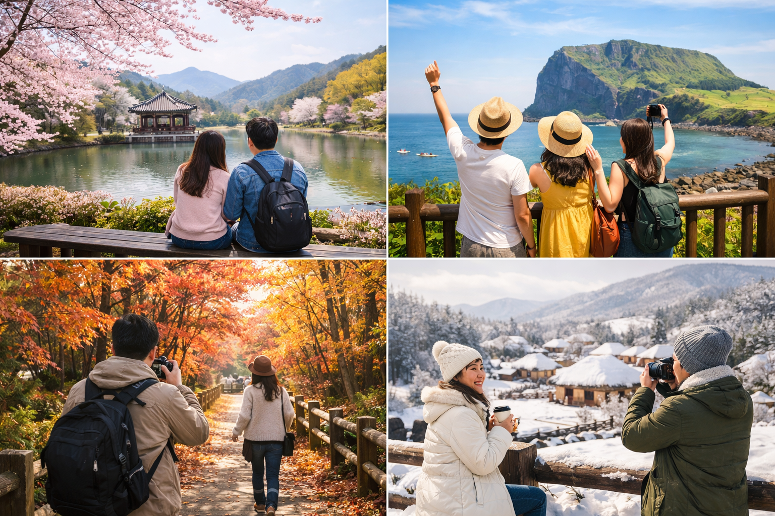 계절별 국내 힐링 여행 루트 5선과 주말 팁