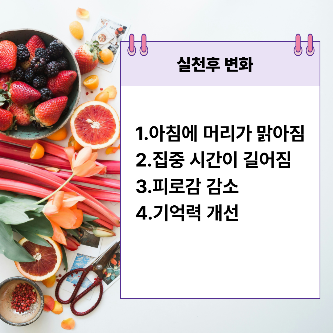 뇌건강 관히후 실제 변화