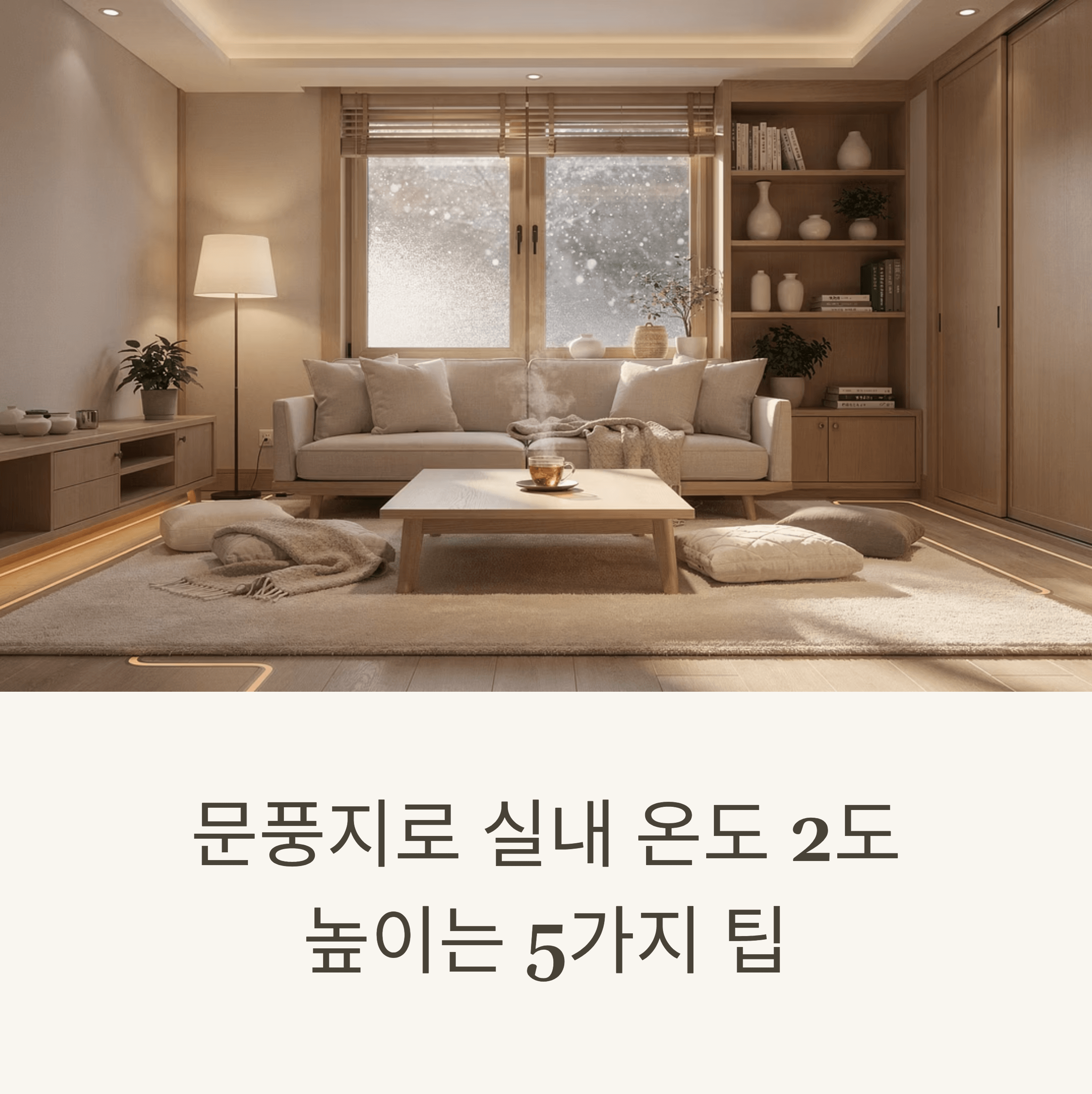 문풍지로 실내 온도 2도 높이는 5가지 팁