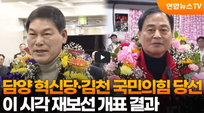 담양군수 당선자 보궐선거 결과
