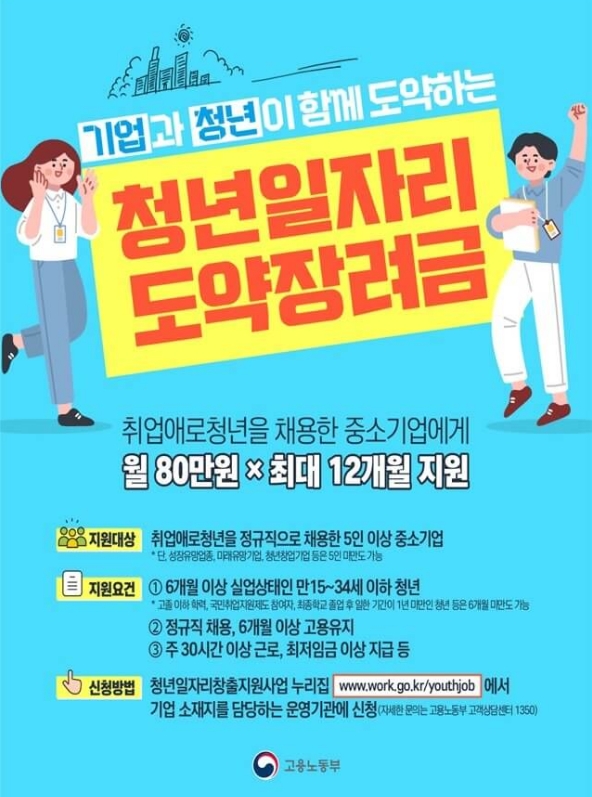 청년일자리 도약장려금 신청방법