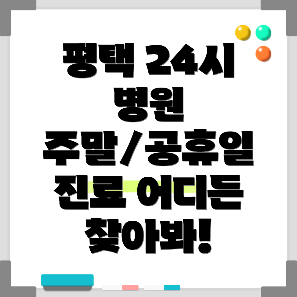 평택시 24시 병원