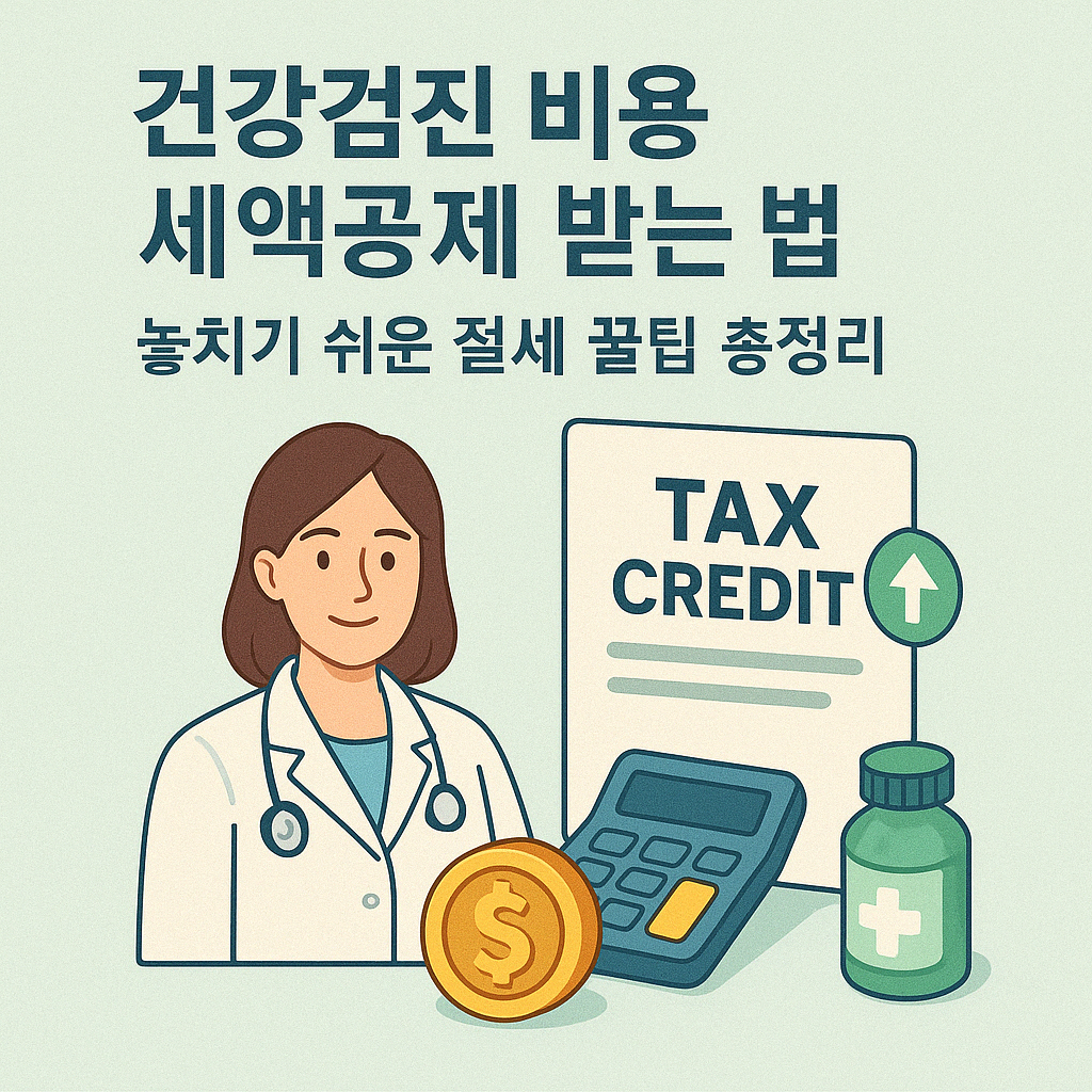 건강검진 비용 세액공제 받는 법 – 놓치기 쉬운 절세 꿀팁 총정리.