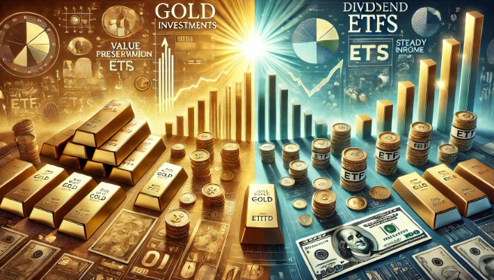 금과 배당 ETF 이미지