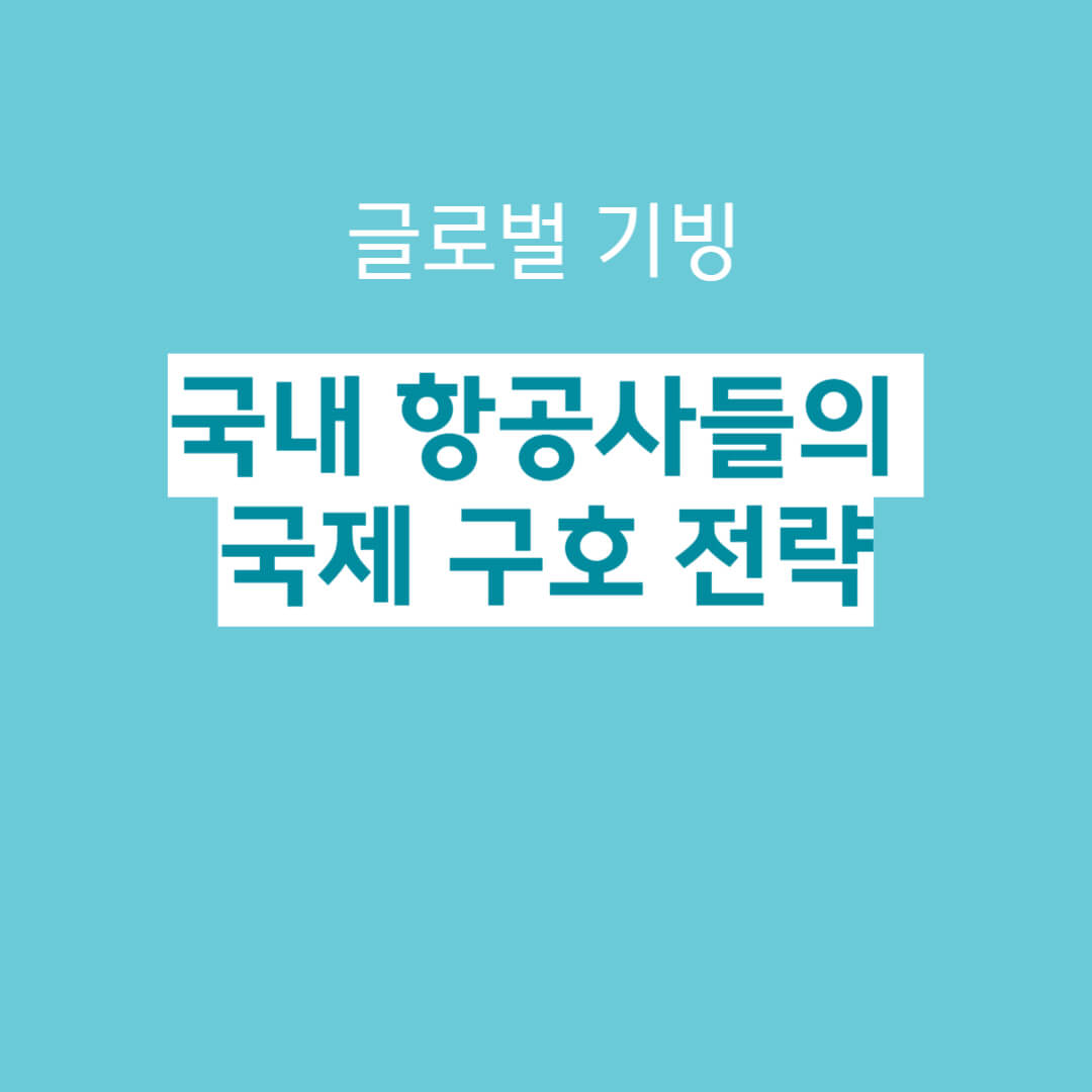 국내 항공사들의 국제 구호 지원 전략