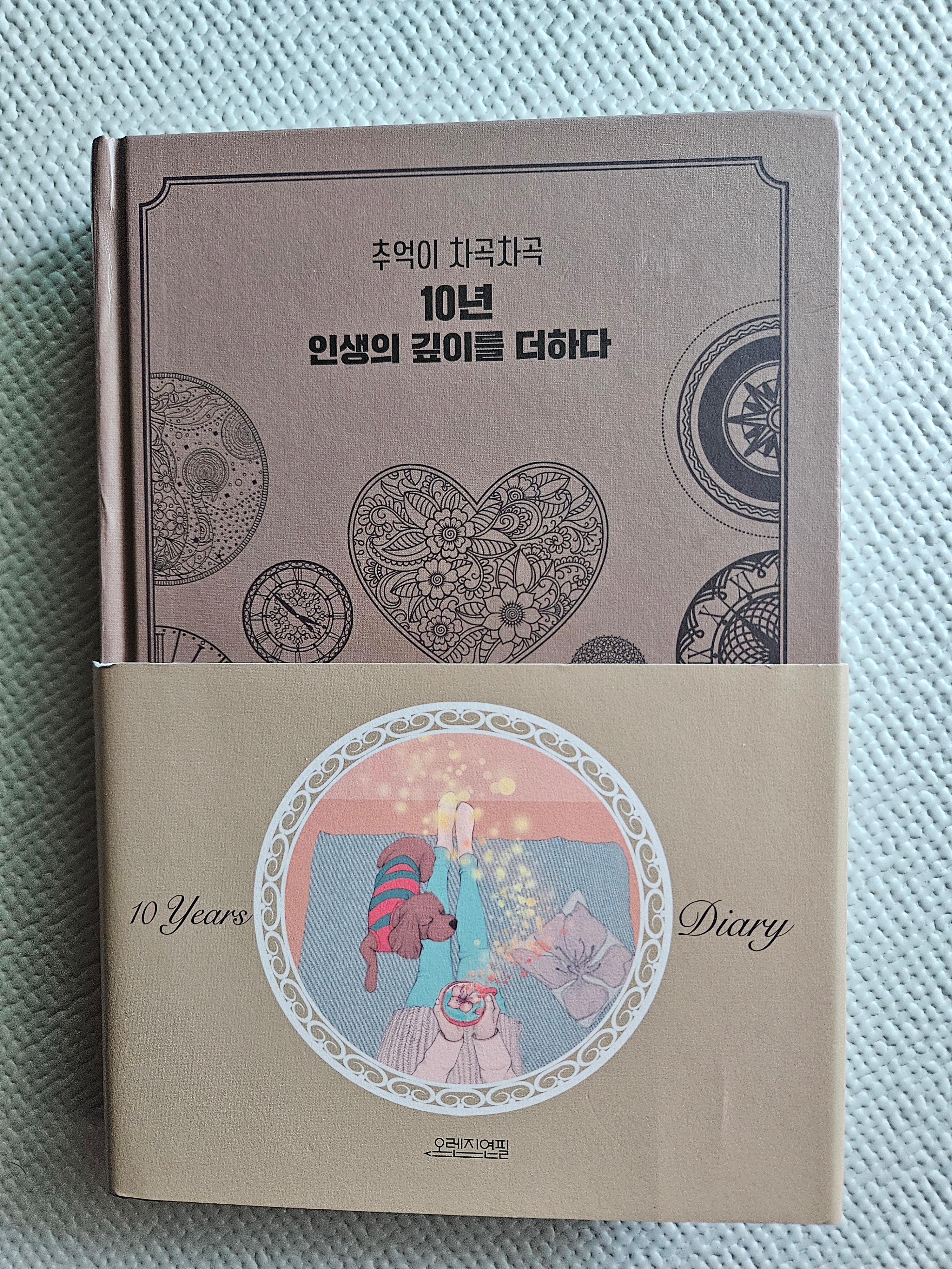 10년 다이어리 솔직 후기, 한 페이지에 10년 기록 관련 사진